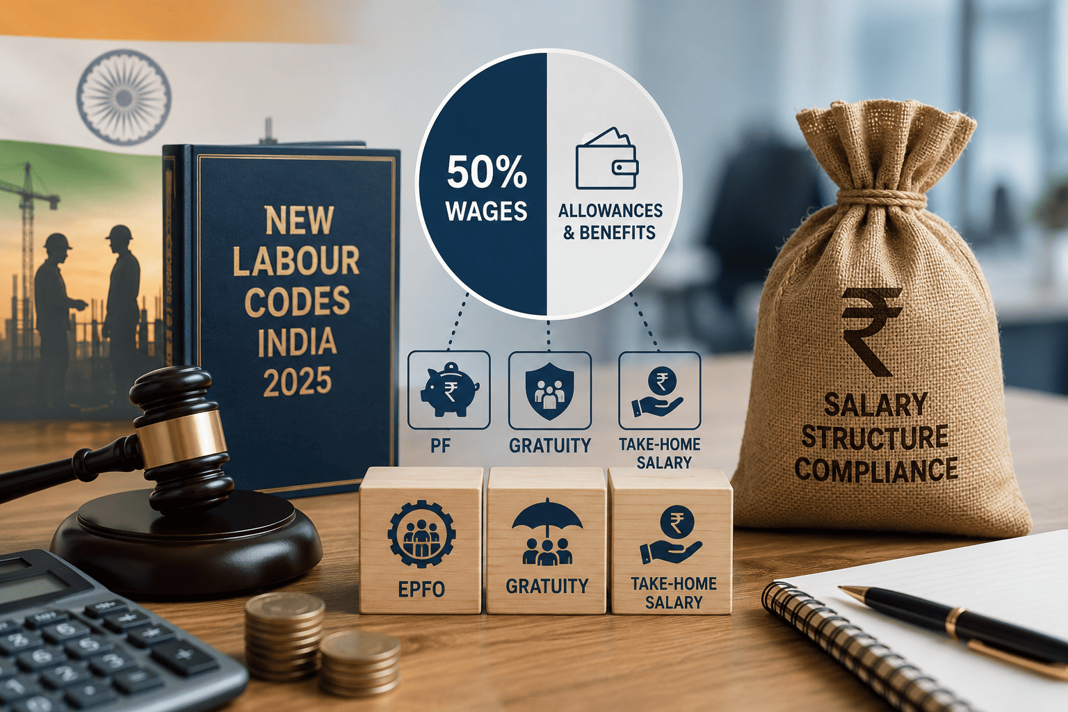50% wage rule under India’s new labour codes impacting salary, PF, gratuity and employee take-home pay