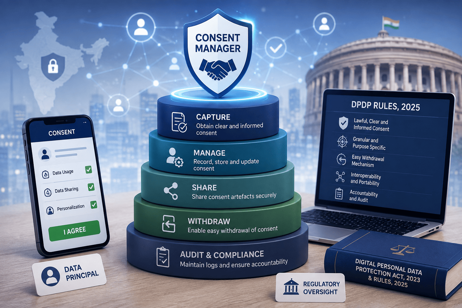 Consent Manager under DPDP Rules 2025 for India’s digital data protection and consent management framework