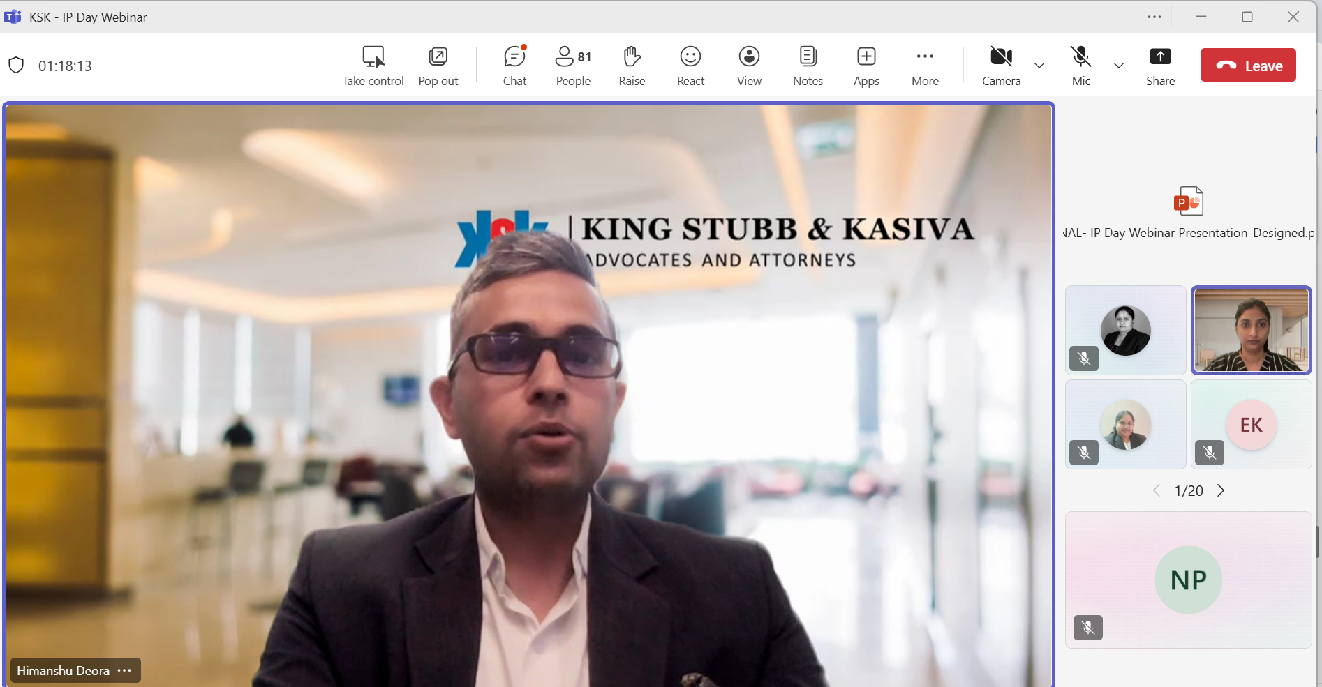 KSK Hosts Insightful World IP Day Webinar