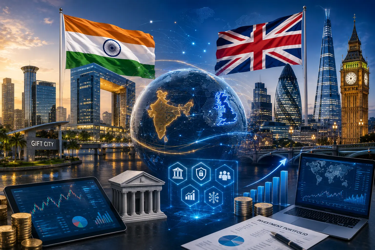 Picture depicting India-UK FTA and Financial Services
