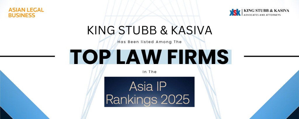 We are thrilled to share that KSK has been ranked among the Top Law Firms in Asia in the ALB Asia IP Rankings 2025, an esteemed annual ranking by Asian Legal Business that highlights firms excelling in navigating the dynamic and evolving intellectual property landscape across Asia