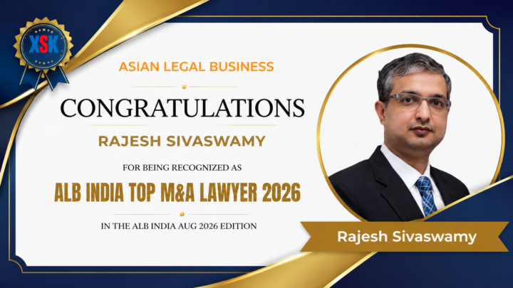 Rajesh Sivaswamy of King Stubb & Kasiva recognised in the ALB India Top M&A Lawyers 2026 list