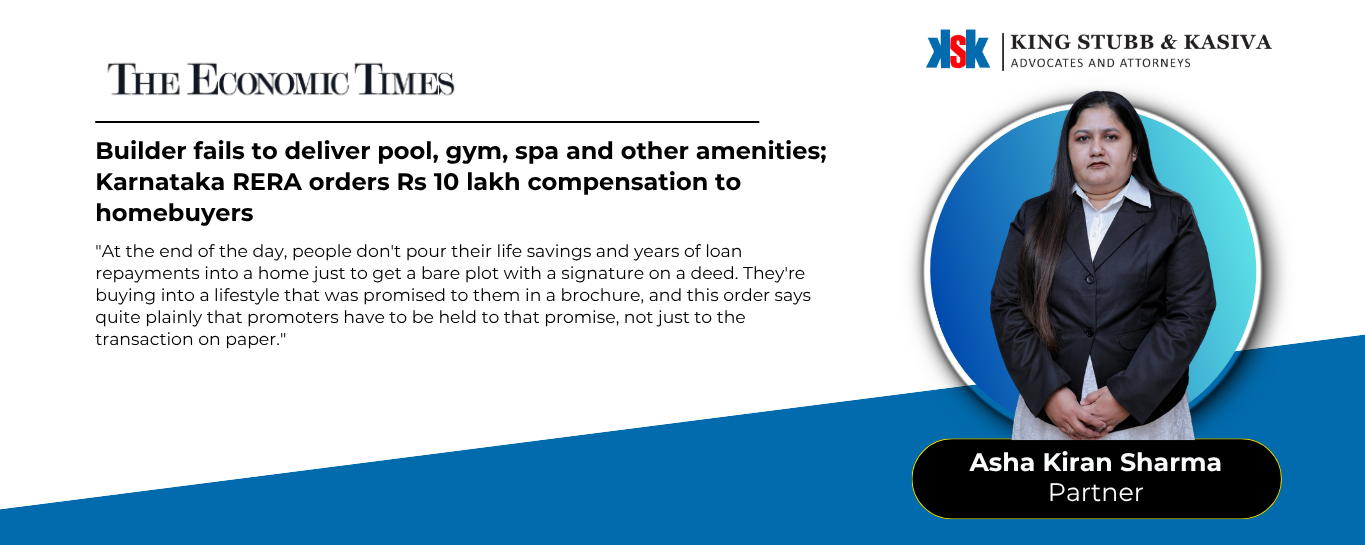 Asha Kiran Sharma Shares Insights on Karnataka RERA Order Awarding Compensation to Homebuyers