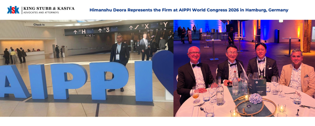 Himanshu Deora of King Stubb & Kasiva at the AIPPI World Congress 2026 in Hamburg, Germany