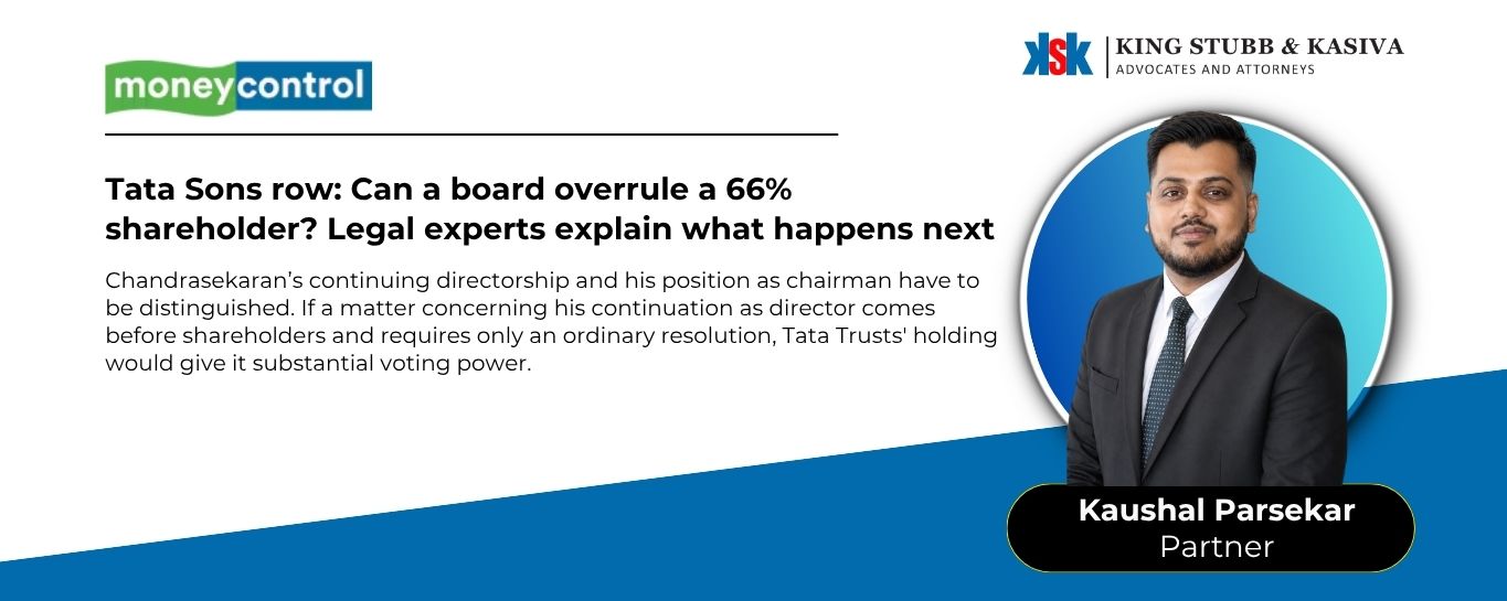 Kaushal Parsekar on the Tata Sons board dispute in Moneycontrol