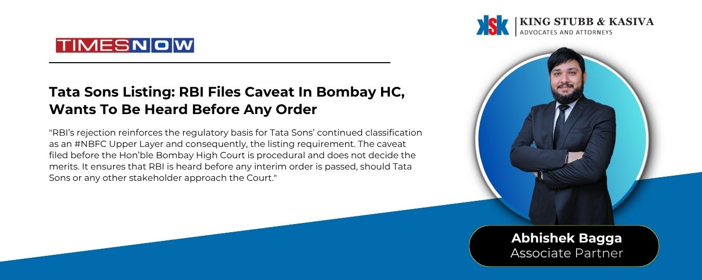 Abhishek Bagga on the Tata Sons listing and RBI caveat in Times Now